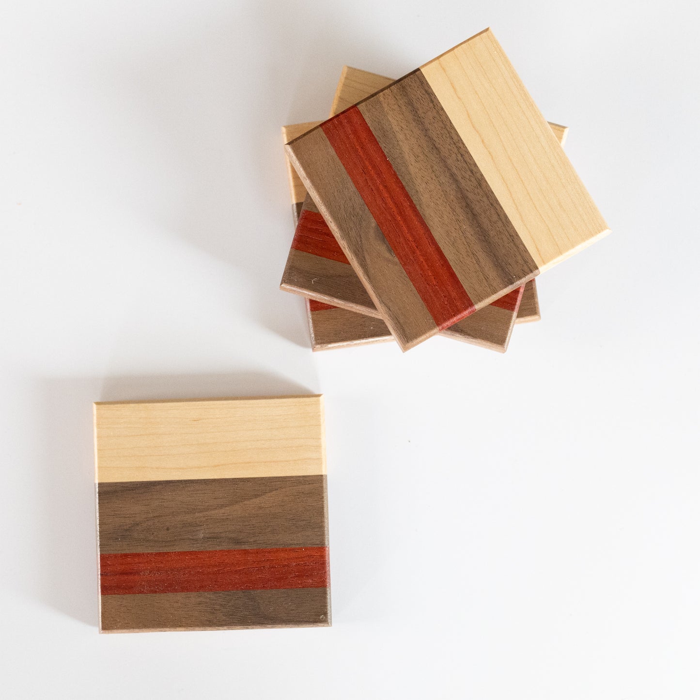Wooden Coasters - Padauk - Walnut - Maple