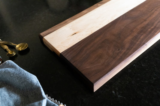 Cutting Board - Black Walnut & Hard Maple - Large
