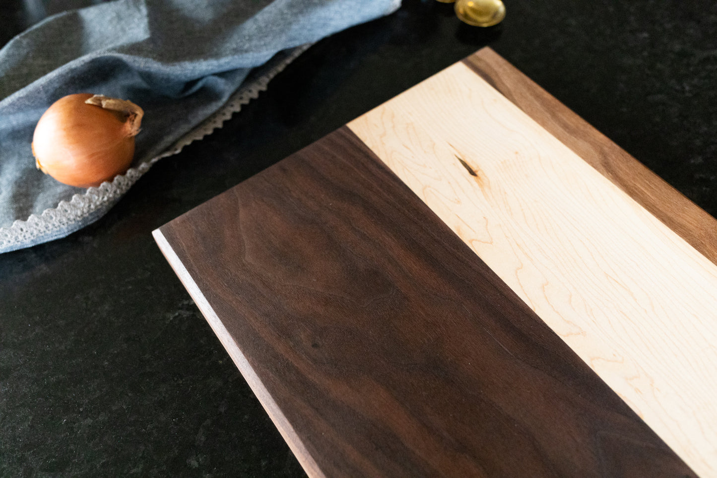 Cutting Board - Black Walnut & Hard Maple - Large