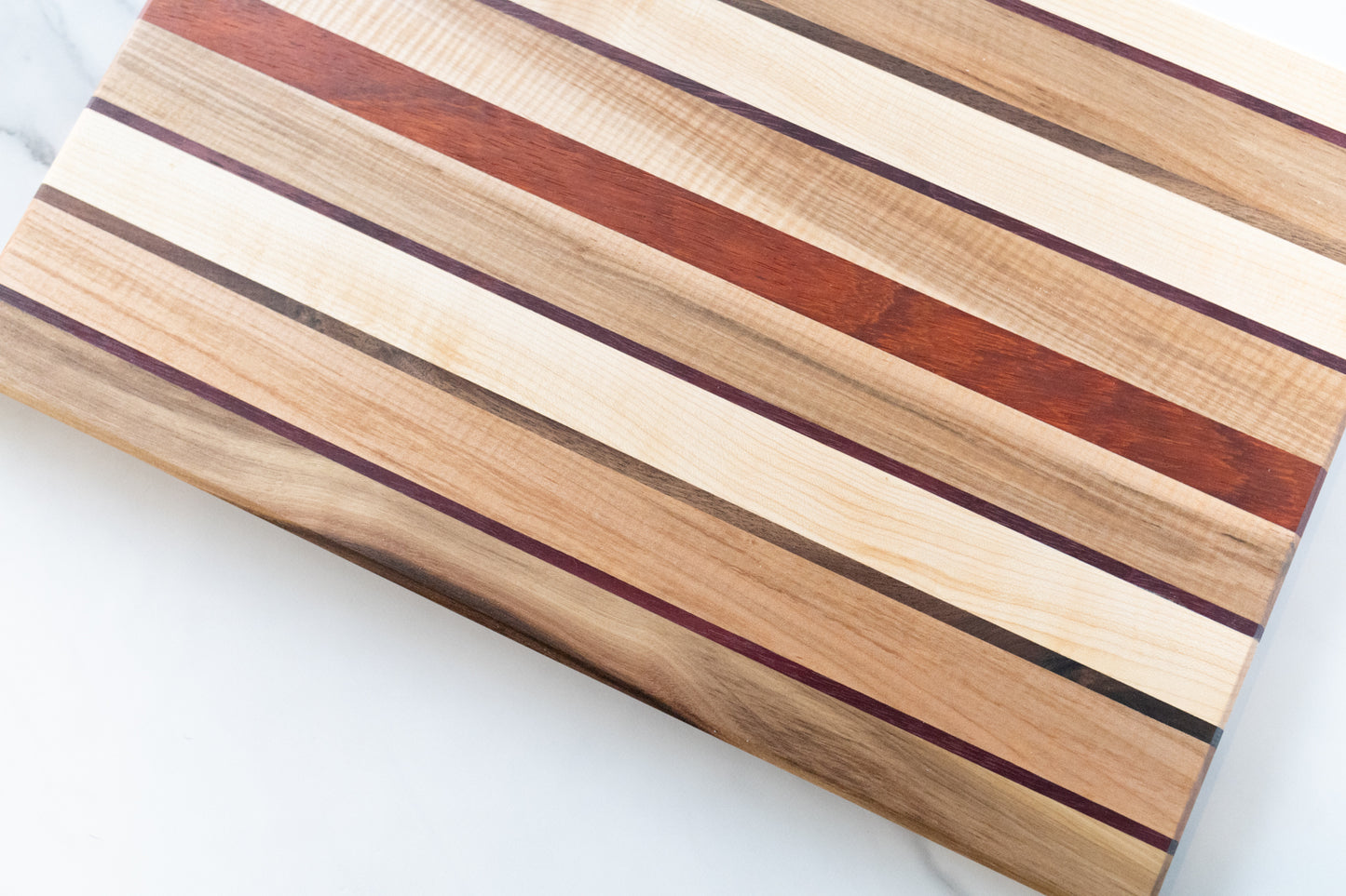 Cutting Board - Exotic Padauk - Center Stripe