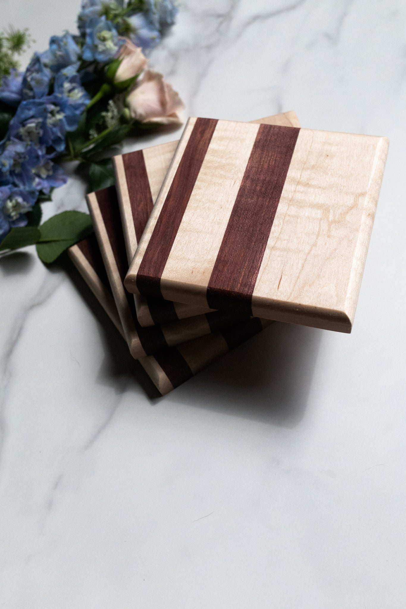 Wooden Coasters - Set of 4 - Time for Brunch